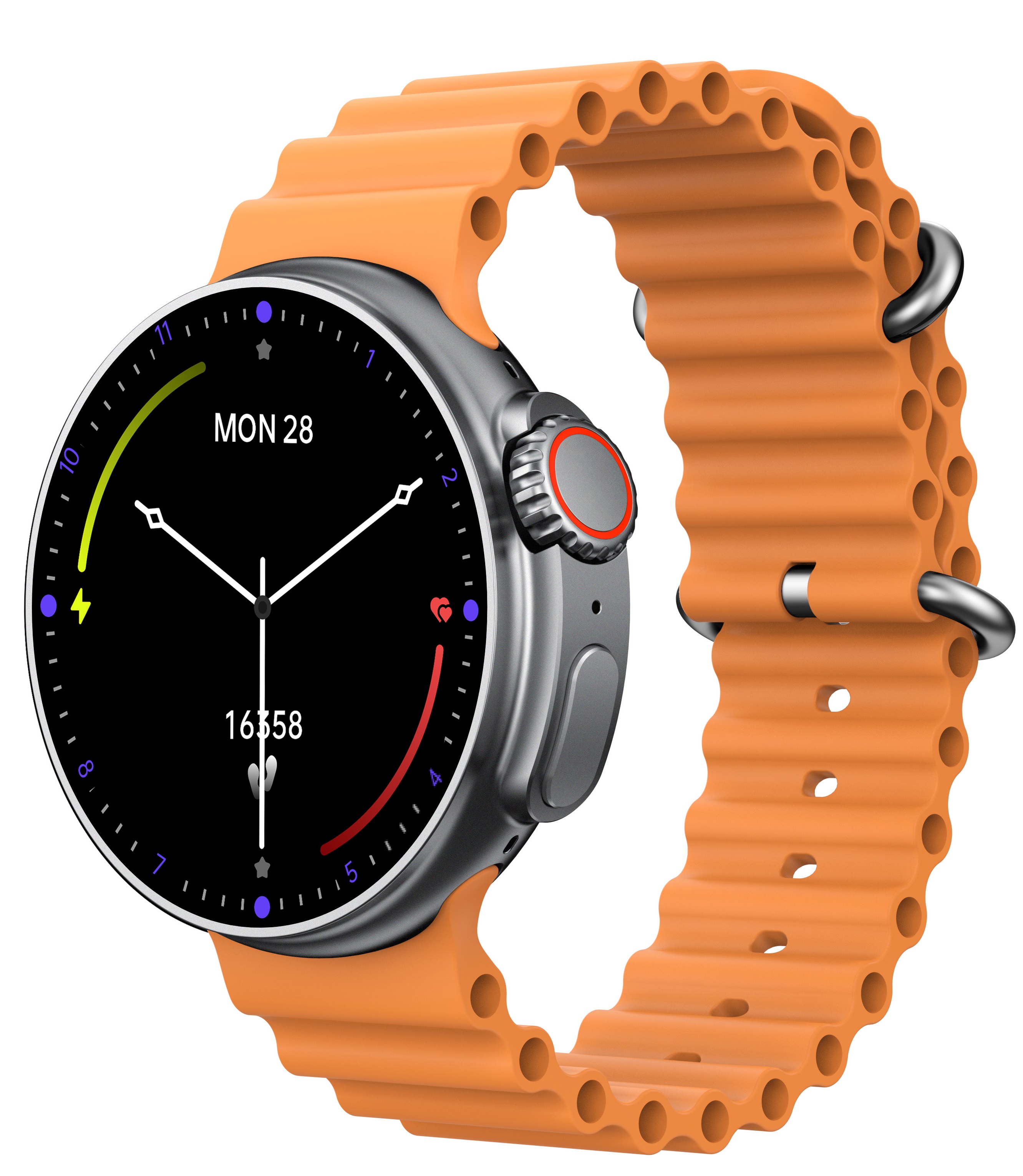 Reloj Smartwatch DCU BOSTON, negro y naranja